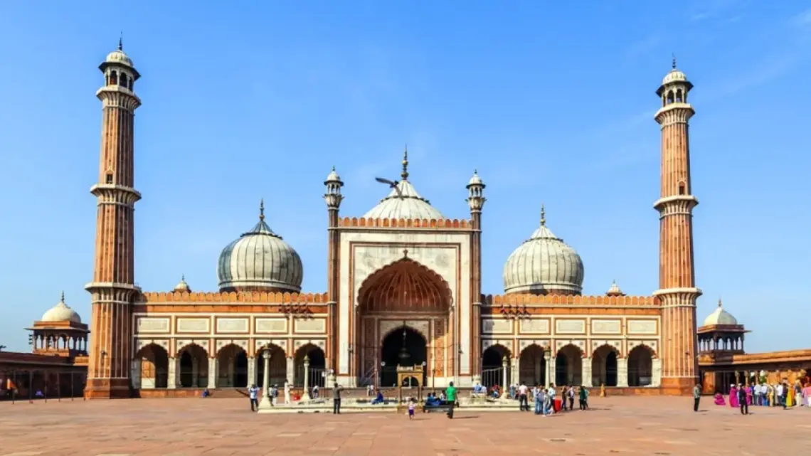 Delhi Jama Masjid Dome Damaged In Evening Storm