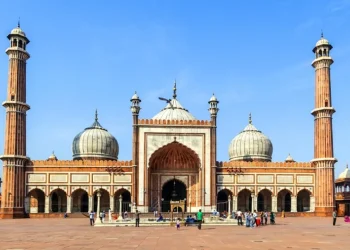 Delhi Jama Masjid Dome Damaged In Evening Storm
