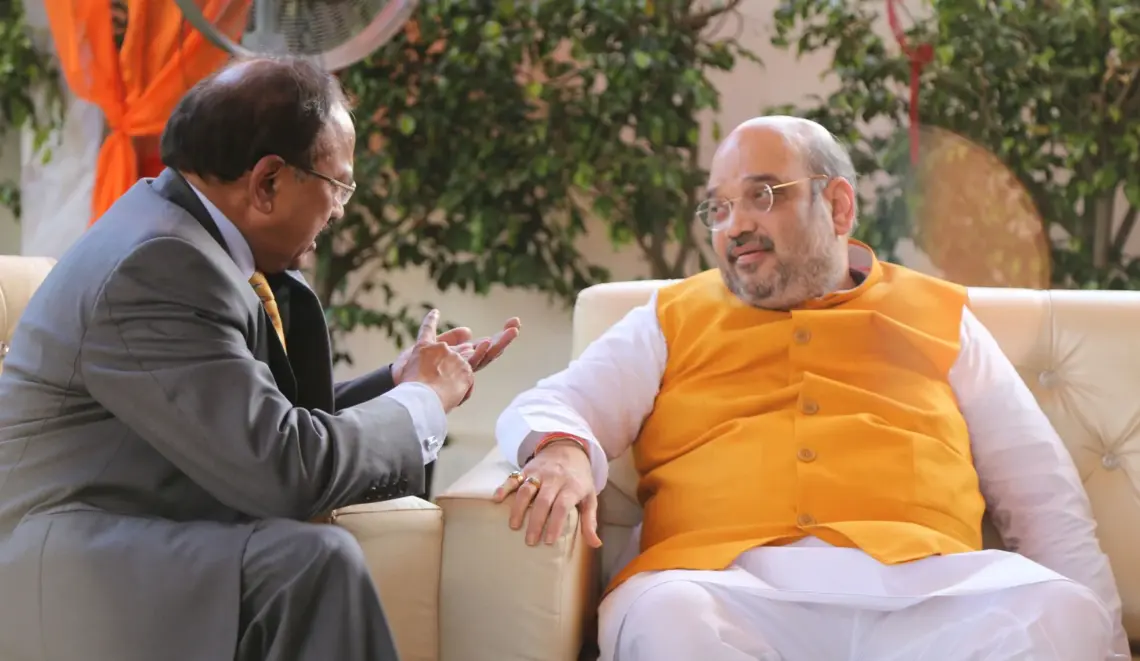 Amit Shah meets NSA Doval over militant attacks in Kashmir
