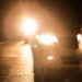Police Cracking Whip On Vehicles With High Beam Headlamps