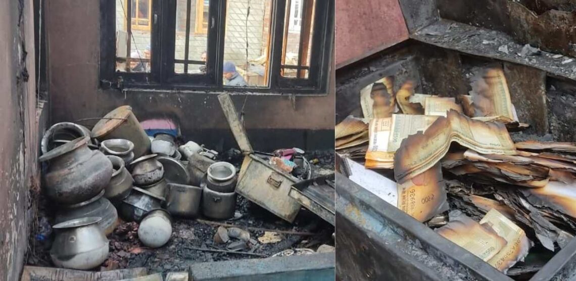 5 Residential Houses Gutted, Minor Boy Injured In Bemina Blaze