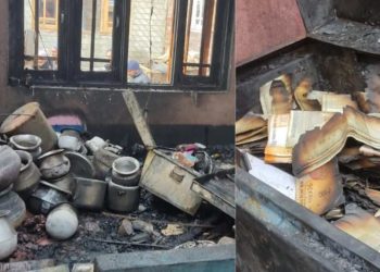 5 Residential Houses Gutted, Minor Boy Injured In Bemina Blaze