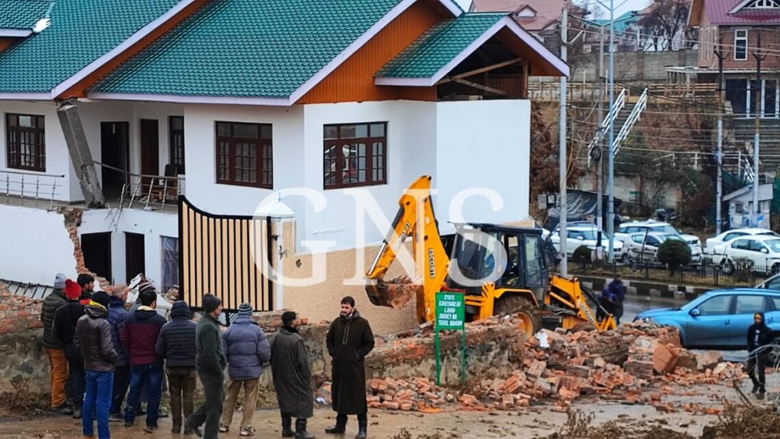 Structure Allegedly Raised By Sagar’s Wife Demolished At Humhama