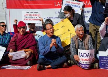 Ladakh Parties Protest In Delhi For Statehood 