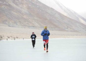 Ladakh Sets Guinness World Record For Highest Frozen Lake Marathon