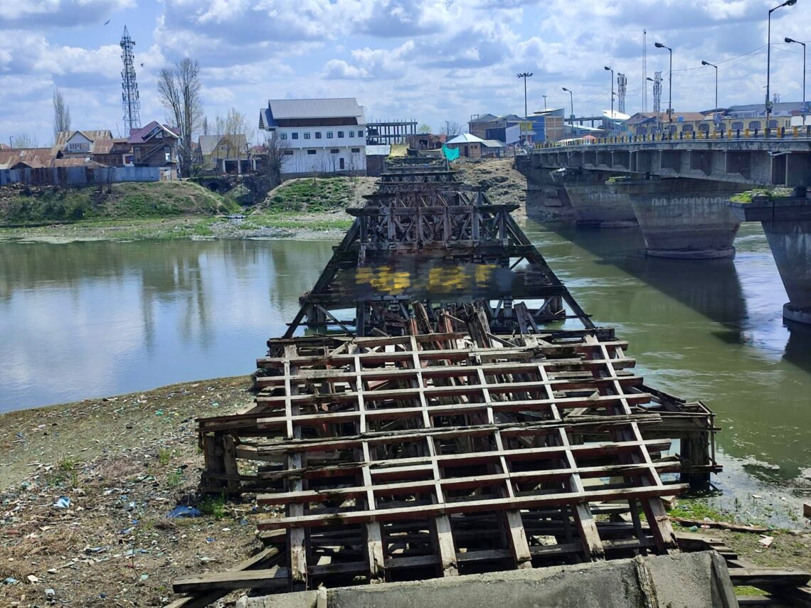 Old Bridge Set On Fire In Sopore