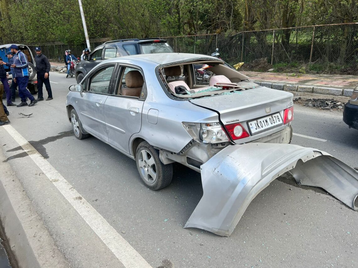 Blast In Vehicle On Boulevard Road