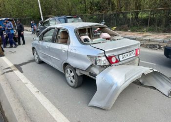 Blast In Vehicle On Boulevard Road