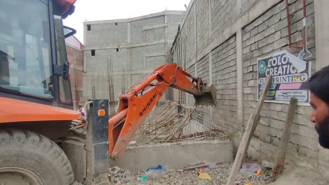 Under-Construction Shopping Complex Demolished In Handwara 