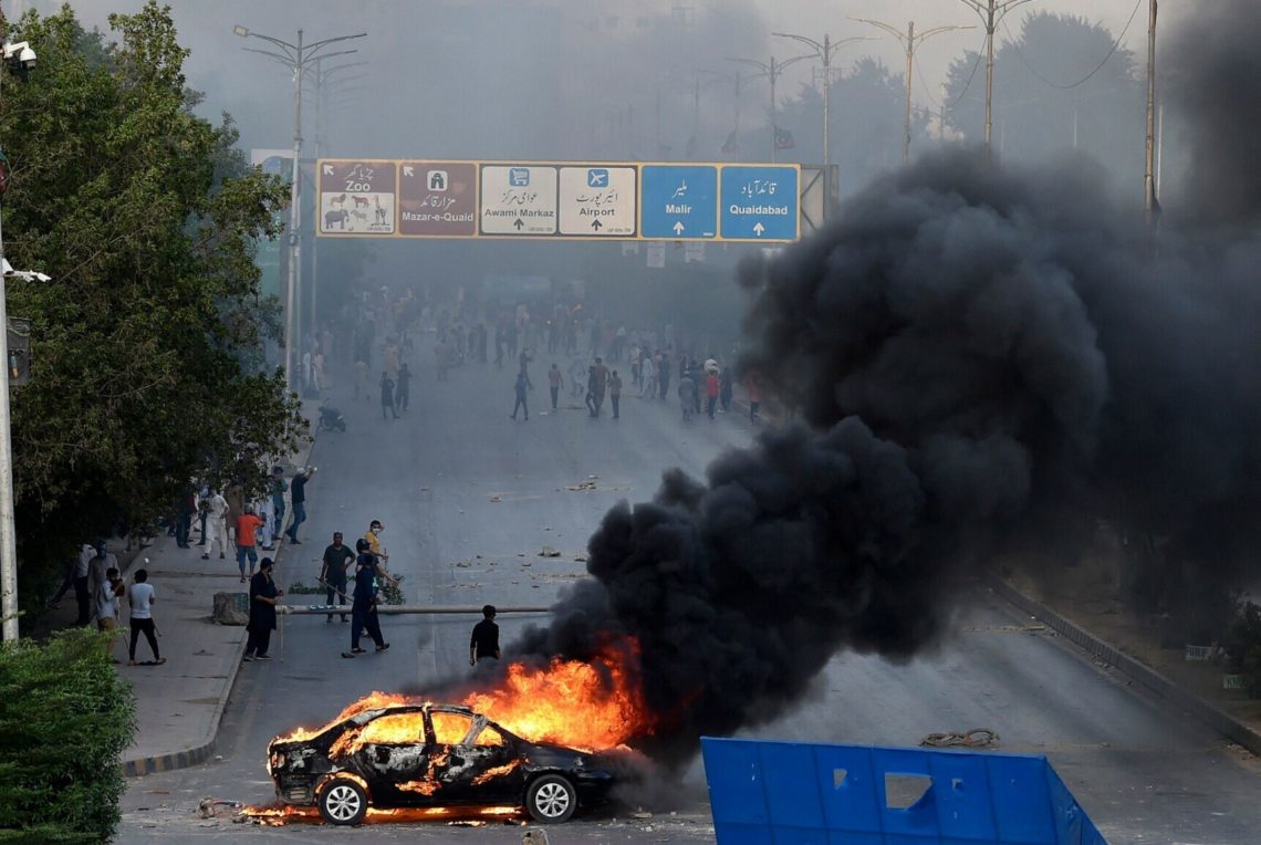 Eight Killed In Clashes As Ex-PM Imran Khan Lands In NAB Custody