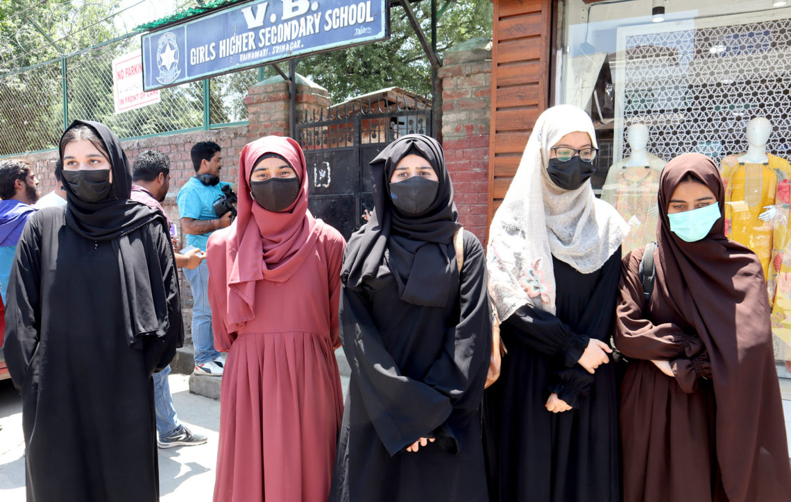 Students Protest As School Denied Entry For Wearing Hijab In Srinagar