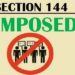 Admin Imposes Restrictions Under Section 144 Near Sarore Toll Plaza In Samba