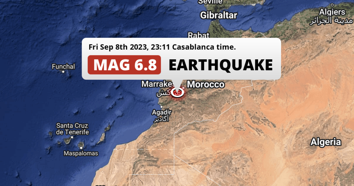 296 People Killed After 6.8 Powerful Earthquake Hits Morocco