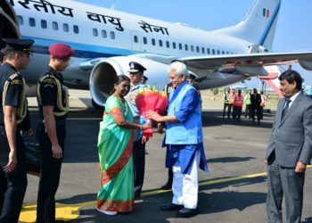 President Murmu Arrives In Srinagar On Two-Day J&K Visit