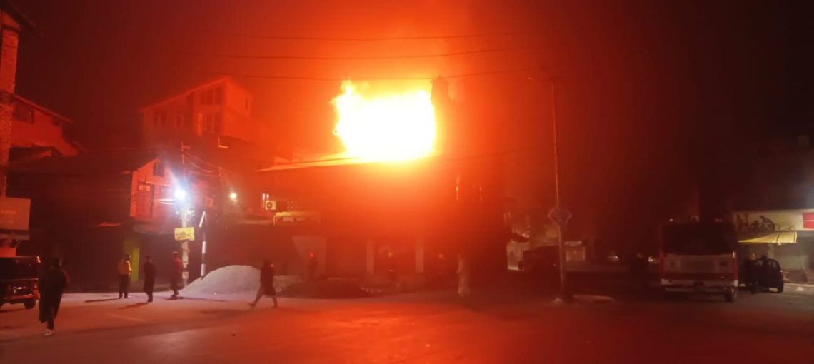 Masjid Damaged In Fire Incident In Srinagar