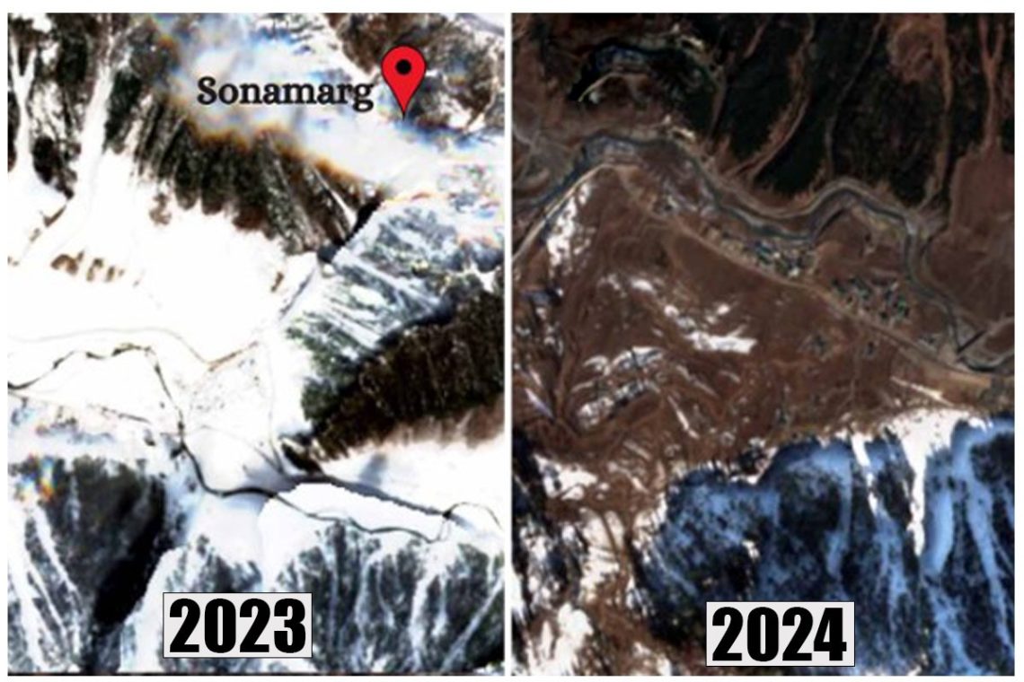 Snowless Winter In Kashmir: Satellite Images Reveal Stark Winter Landscape