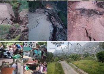 Land Sinks In J&K’s Ramban; Over 50 Houses, Power Infra Damaged