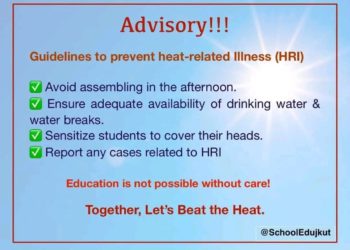 Education Dept Advises Schools To Avoid Assemblies In Afternoon