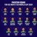 Pakistan Announces Squad For T20 World Cup 2024
