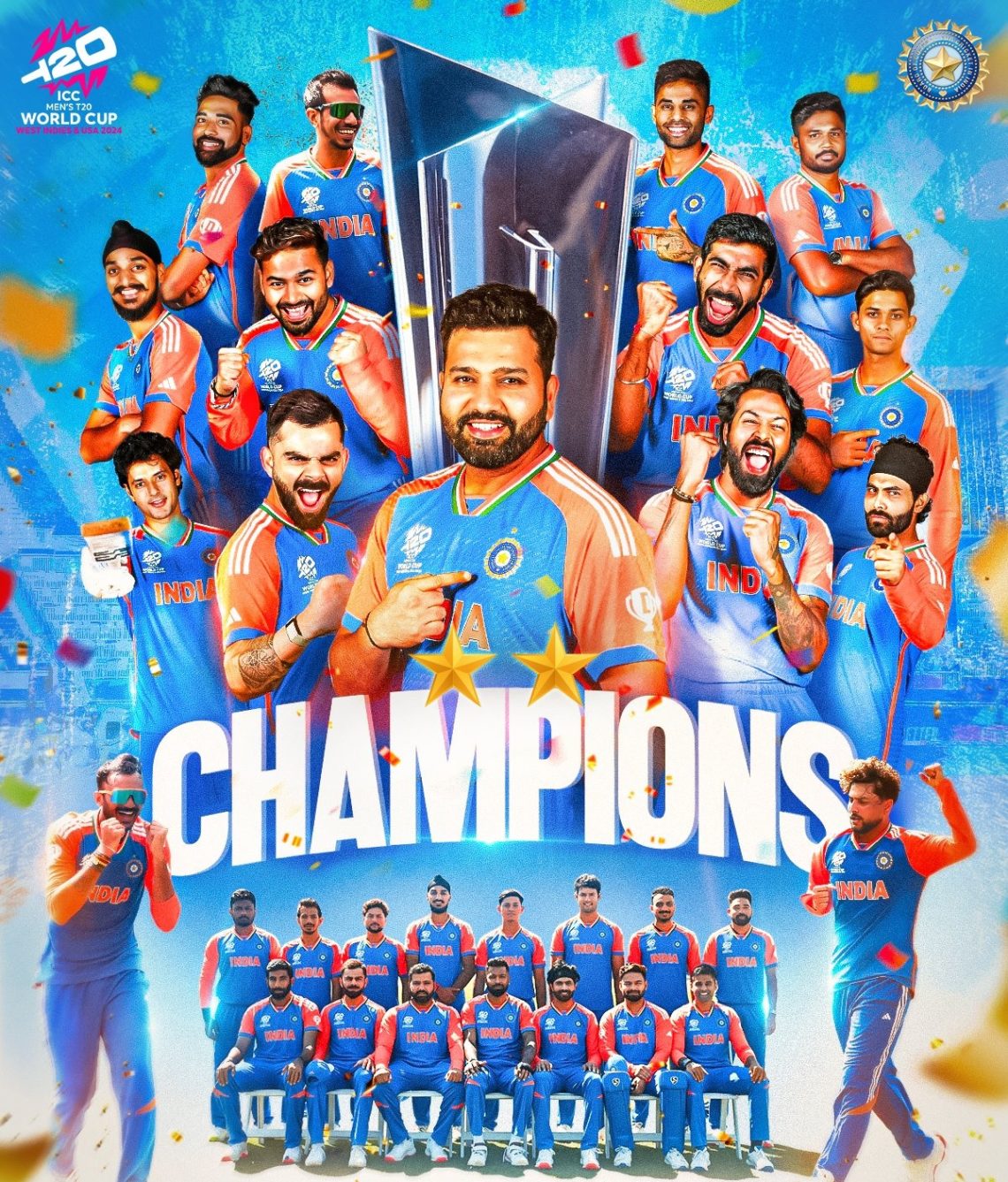 T20 World Cup: India Beat South Africa By 7 Runs To Claim Trophy