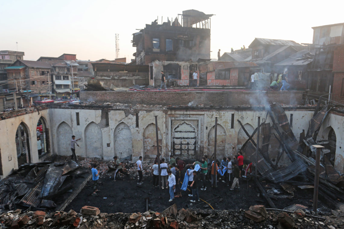 Reduced To Ashes, Bazar Masjid Reverberates With Sermons On Friday Prayers