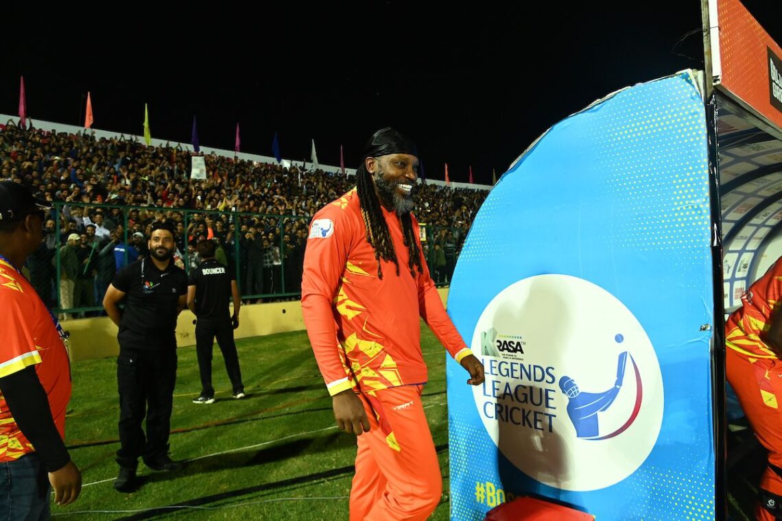 Gayle Storm Hits Kashmir: Fans Flock Bakshi Stadium to Witness Cricket Legend