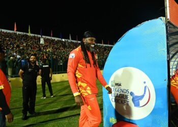 Gayle Storm Hits Kashmir: Fans Flock Bakshi Stadium to Witness Cricket Legend