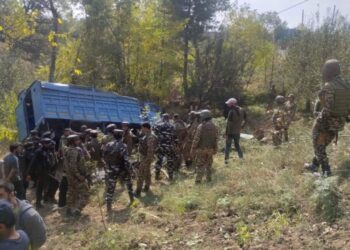 12 CRPF Personnel Injured as Truck Skids Off Road in Budgam
