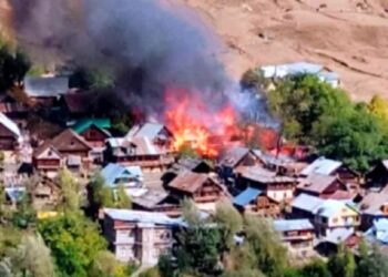 Over 70 Houses Gutted As Major Fire Rages In J&K’s Kishtwar