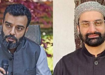 NC MP Ruhullah Mehdi Meets Hurriyat Chief Mirwaiz Umar In Delhi
