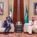 Syria Interm President Meets With Saudi Crown Prince In Riyadh