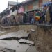 Days After Developing Cracks, Portion Of Hajin Road Collapses