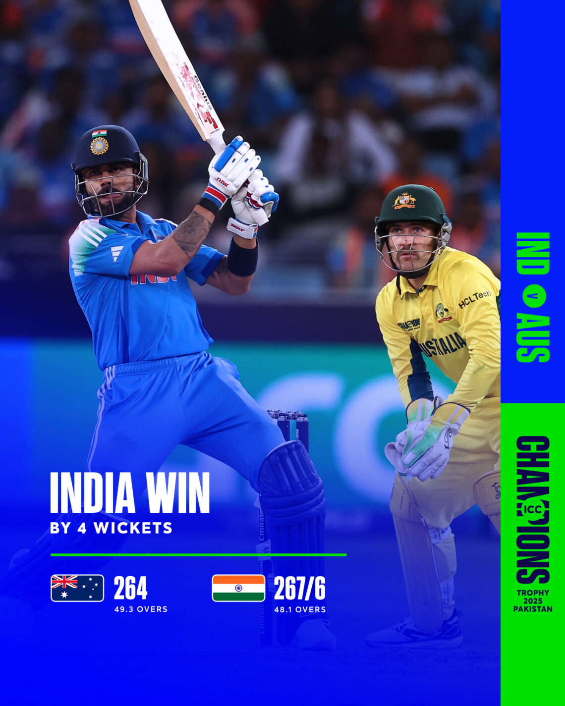 India Beats Australia To Reach Champions Trophy Final 