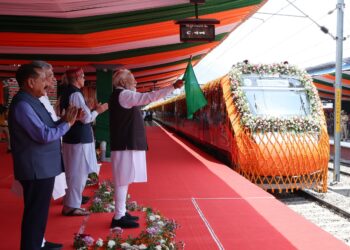 PM Modi Flags Off Train To Kashmir