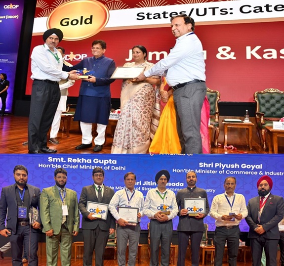 J&K Bags Gold At National ODOP Awards 2024