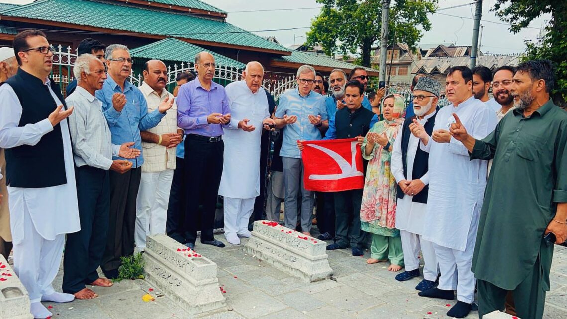 CM Omar, NC Leaders Visit Martyrs’ Graveyard Day After Restrictions in Srinagar