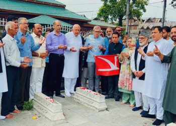 CM Omar, NC Leaders Visit Martyrs’ Graveyard Day After Restrictions in Srinagar