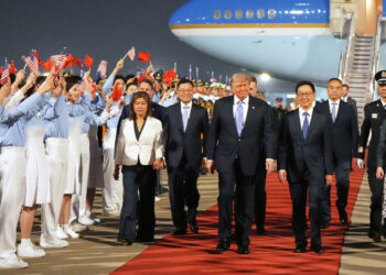 Trump Arrives In China For Talks With Xi