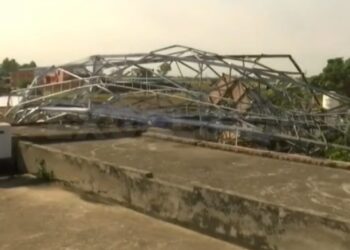 BSNL Tower Falls on House Near Jammu