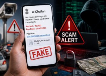 Alert Issued Over Fake e-Challan SMSs With Malicious Links