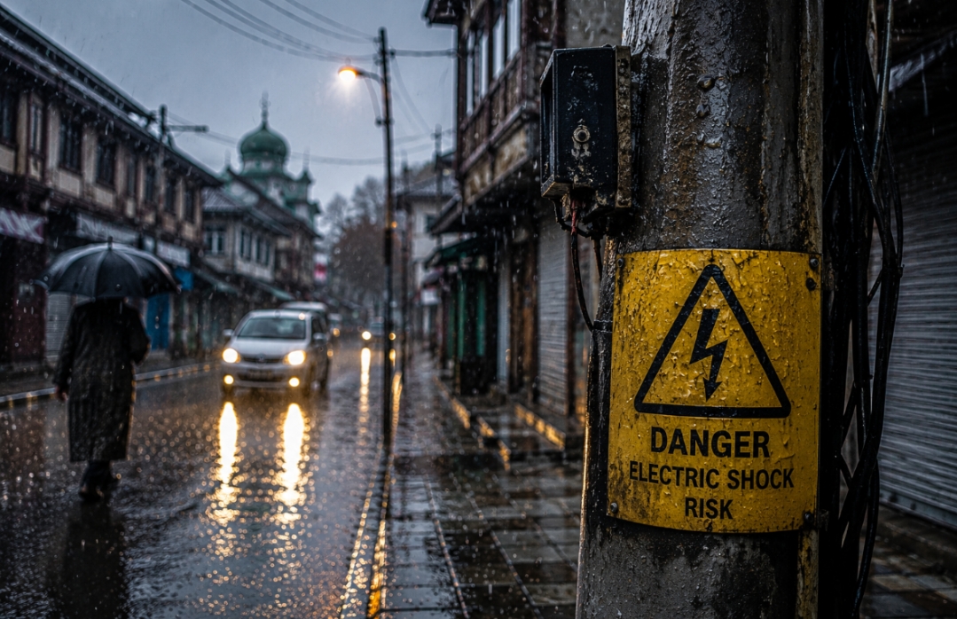 Woman Dies After Electric Shock During Heavy Rainfall in Srinagar