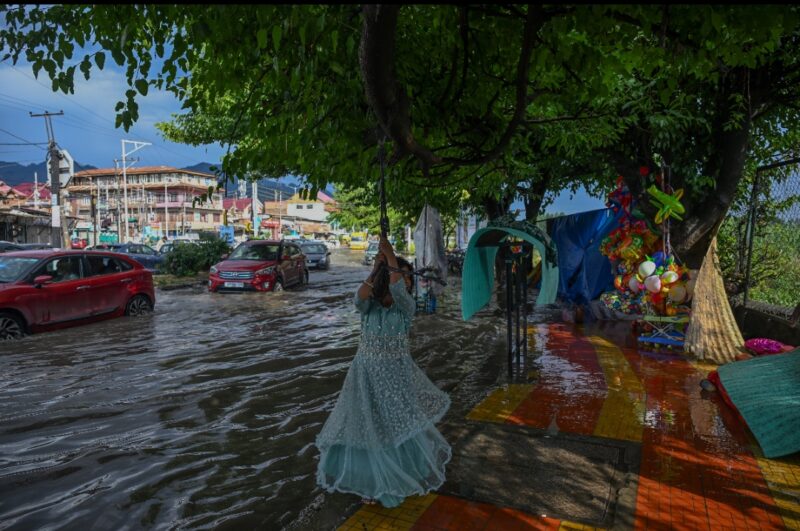 Two Hour Downpour Paralyses Srinagar, Woman Electrocuted, Streets Flooded
