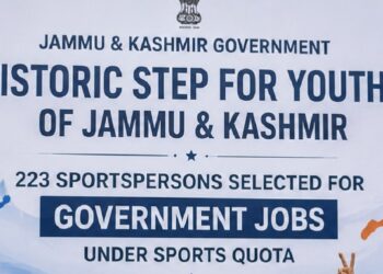 223 Sportspersons Selected for Govt Jobs Under Sports Quota in J&K