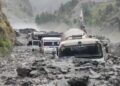 Heavy Rain Triggers Landslide In J&K’s Kishtwar; Several Vehicles Buried