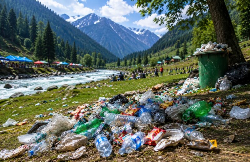 Tourist Boom Leaves Trail of Plastic Waste Across Kashmir’s Offbeat Destinations